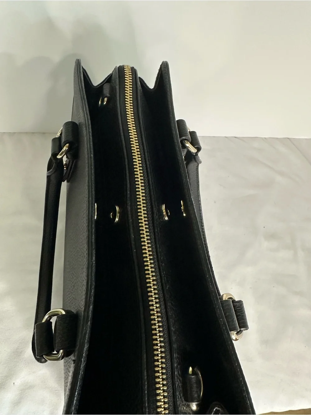 Kate Spade Mulberry Street Lise Black Pebbled Leather Top-Handle Satchel